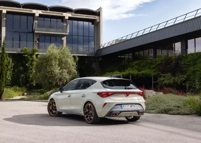 Cupra Leon 5-Türer, Taiga grey, Heckansicht